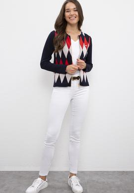 Kadın Lacivert Triko Hırka - 50200298011