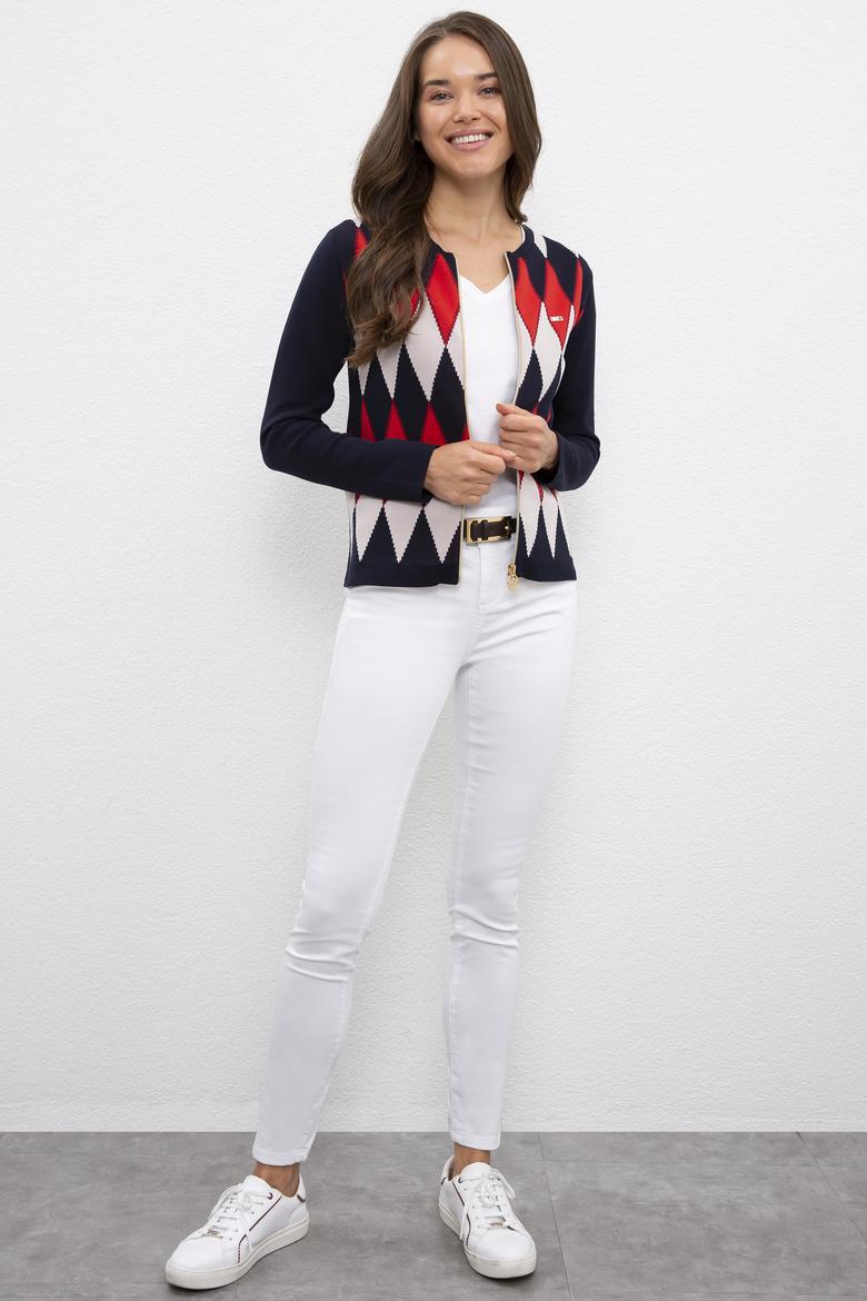 Kadın Lacivert Triko Hırka - 50200298011