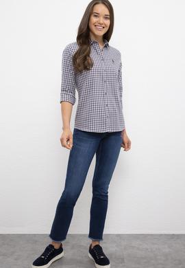 Kadın Gri Gömlek Uzunkol - 50207940033