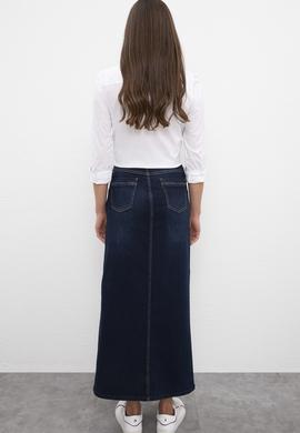 Kadın Mavi Denim Etek - 50209501003