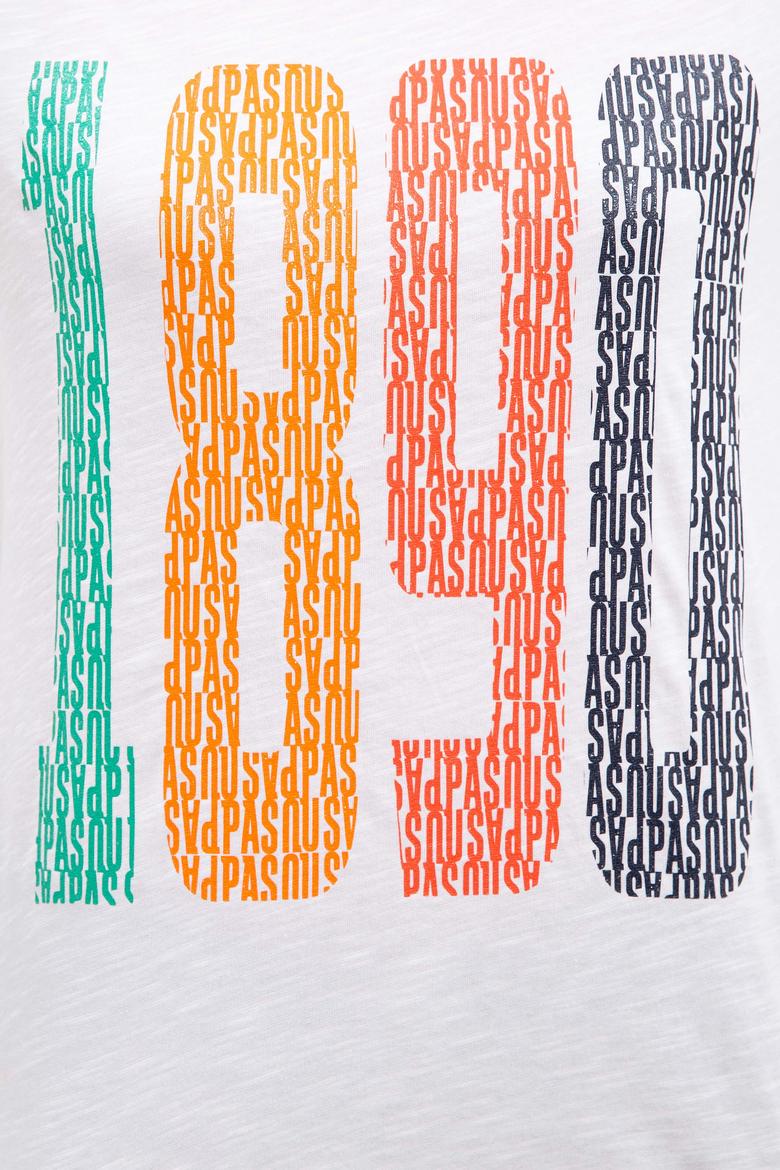 Kadın Beyaz Bisiklet Yaka T-Shirt - 50222314001