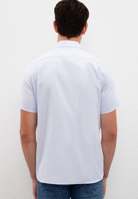 Erkek Mavi Gömlek Kısakol - 50218916007