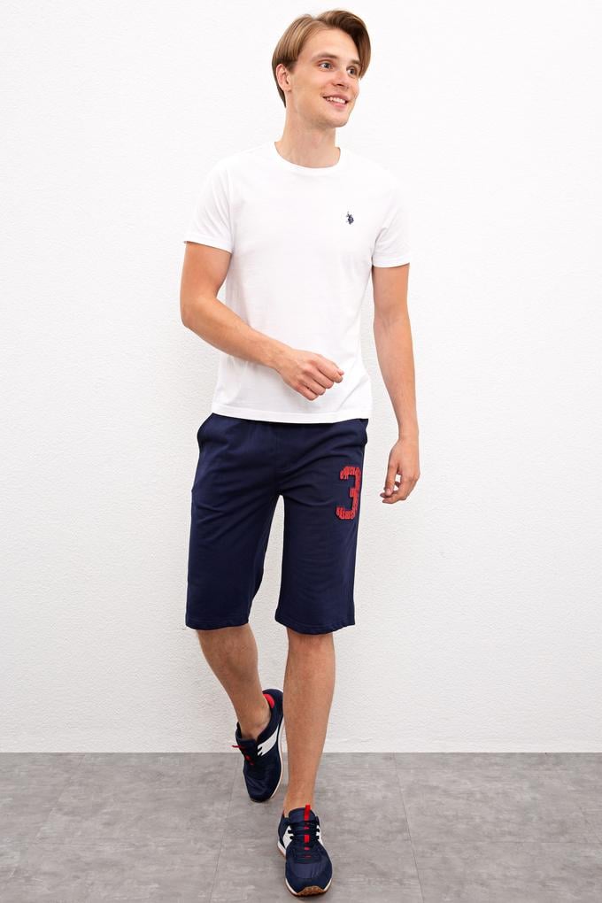 Erkek Lacivert  Örme Şort