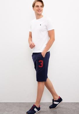 Erkek Lacivert  Örme Şort - 50218873010