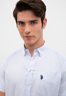 Erkek Mavi Gömlek Kısakol - 50218916007