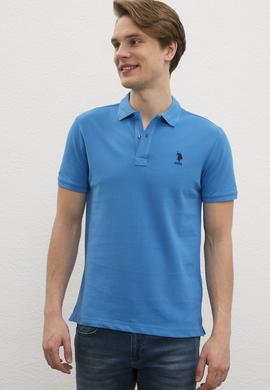 Erkek Kobalt Mavi Basic Tişört - 50222632229