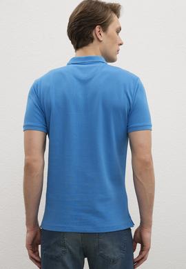 Erkek Kobalt Mavi Basic Tişört - 50222632229