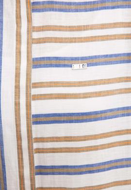 Kadın Yeşil Çizgili Gömlek Uzunkol - 50218853003