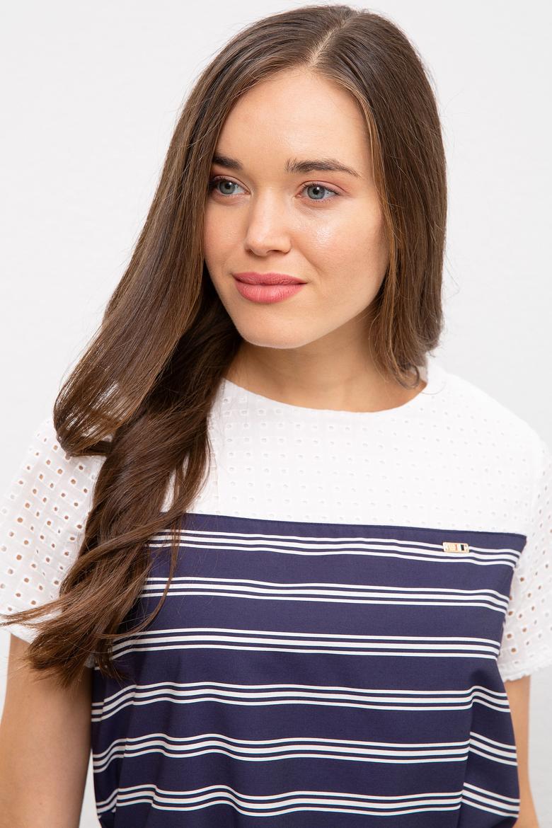 Kadın Lacivert Dokuma Elbise - 50218496004