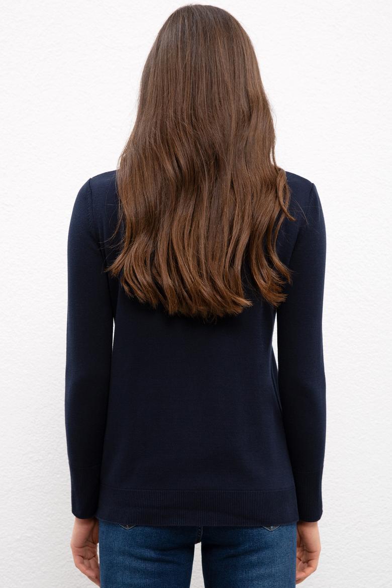 Kadın Lacivert Kazak - 50223950007