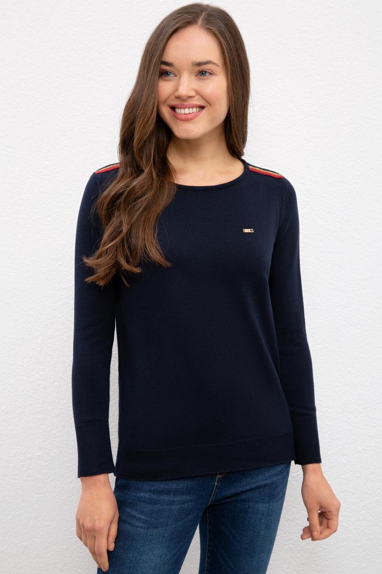 Kadın Lacivert Kazak