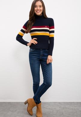 Kadın Lacivert Kazak - 50223954007