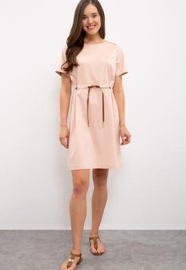 Kadın Pembe Dokuma Elbise - 50218489001