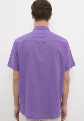 Erkek Mor Gömlek Kısakol - 50218909112