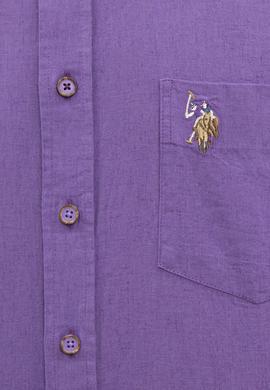Erkek Mor Gömlek Kısakol - 50218909112