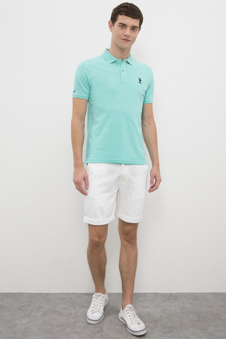 Erkek Mint Yeşili Polo Yaka T-Shirt Basic - 50222622034