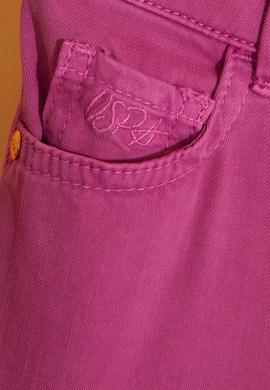 Kız Çocuk Mor Dokuma Bermuda Capri - 50203109057