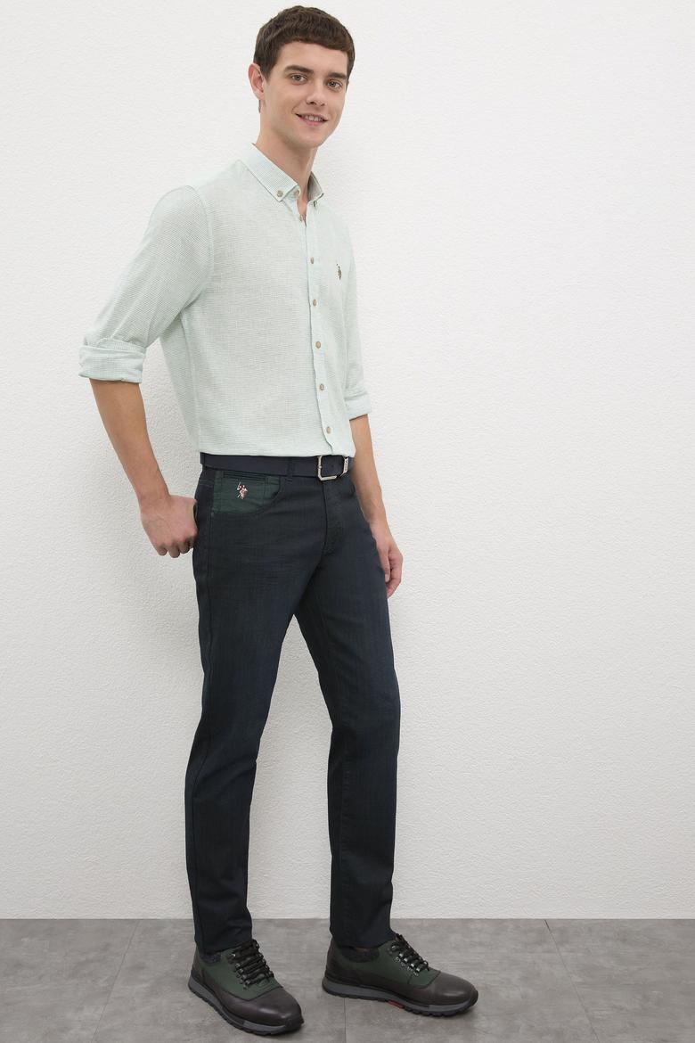 Erkek Yeşil Denim Pantolon - 50219014015