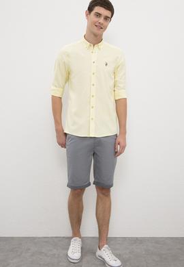 Erkek Sarı Gömlek Uzunkol Basic - 50218882121