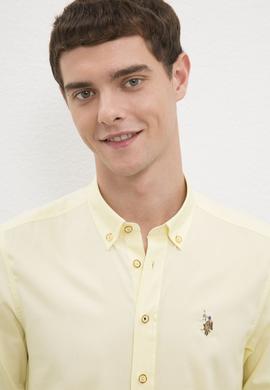 Erkek Sarı Gömlek Uzunkol Basic - 50218882121
