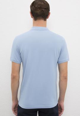 Erkek Açık İndigo Basic Tişört - 50187188080