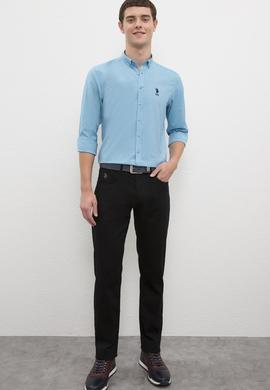 Erkek Mavi Gömlek Uzunkol Basic - 50226811067