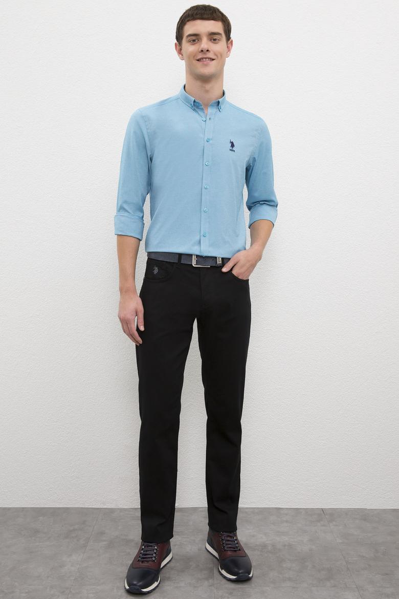 Erkek Mavi Gömlek Uzunkol Basic - 50226811067