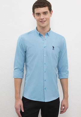 Erkek Mavi Gömlek Uzunkol Basic - 50226811067