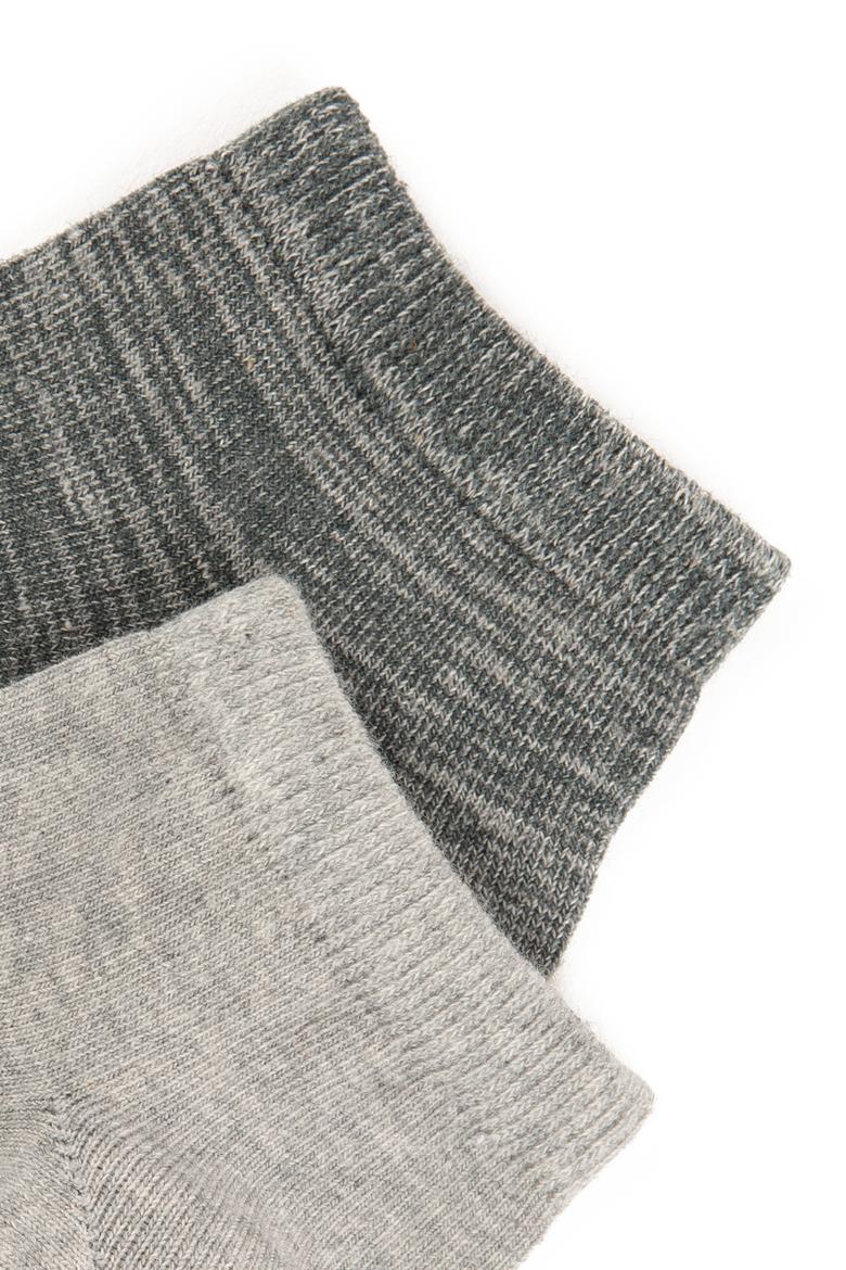 Erkek Gri Melanj Çorap - 50222723003
