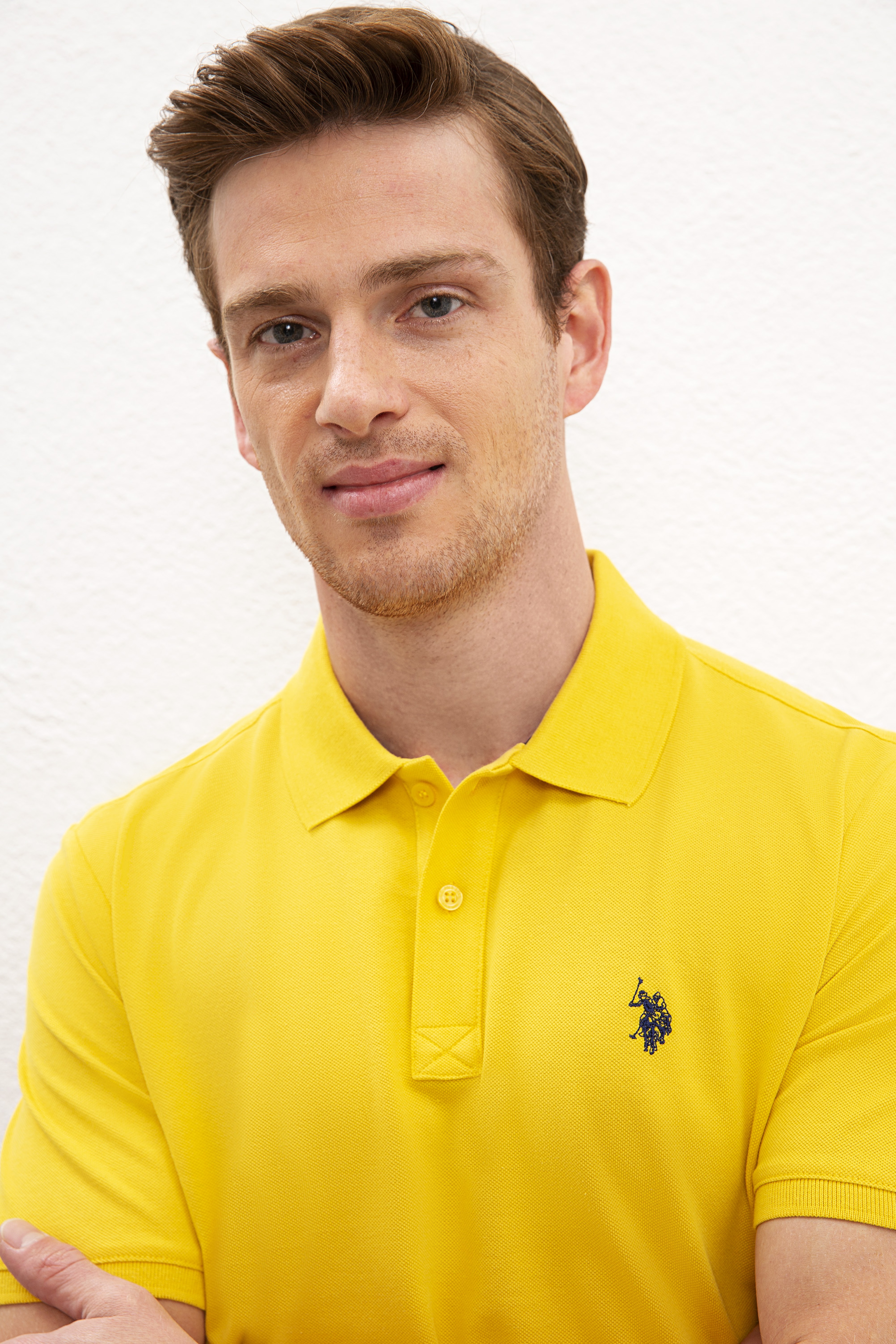 Erkek Safran Basic Polo Yaka Tişört - Image 2