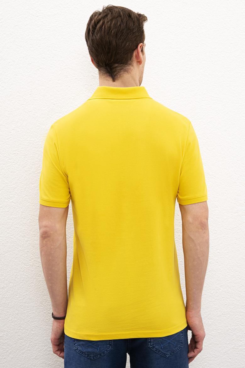 Erkek Safran Basic Polo Yaka Tişört - 50217612022
