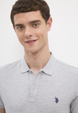 Erkek Gri Slim T-Shirt - 50187188025