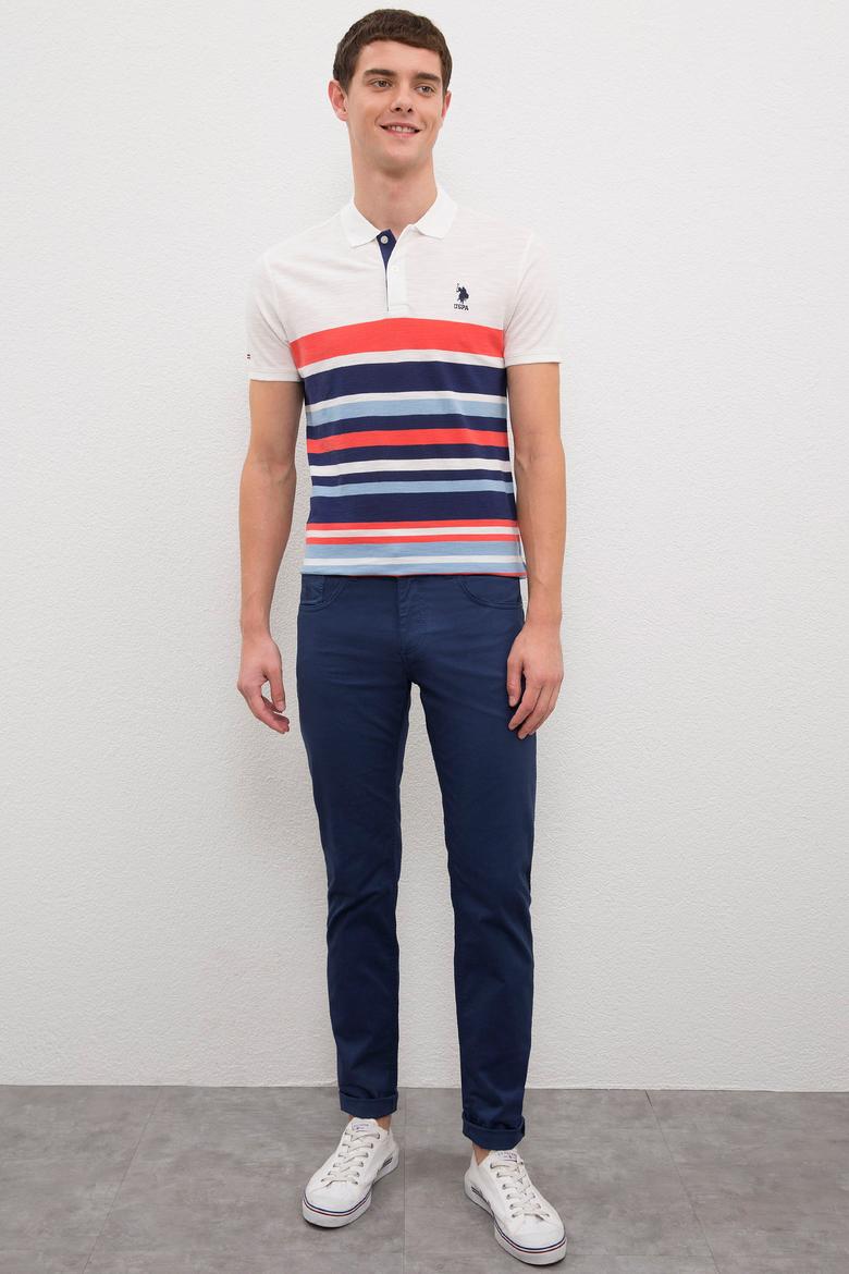 Erkek Açık Lacivert Basic Tişört - 50187188352