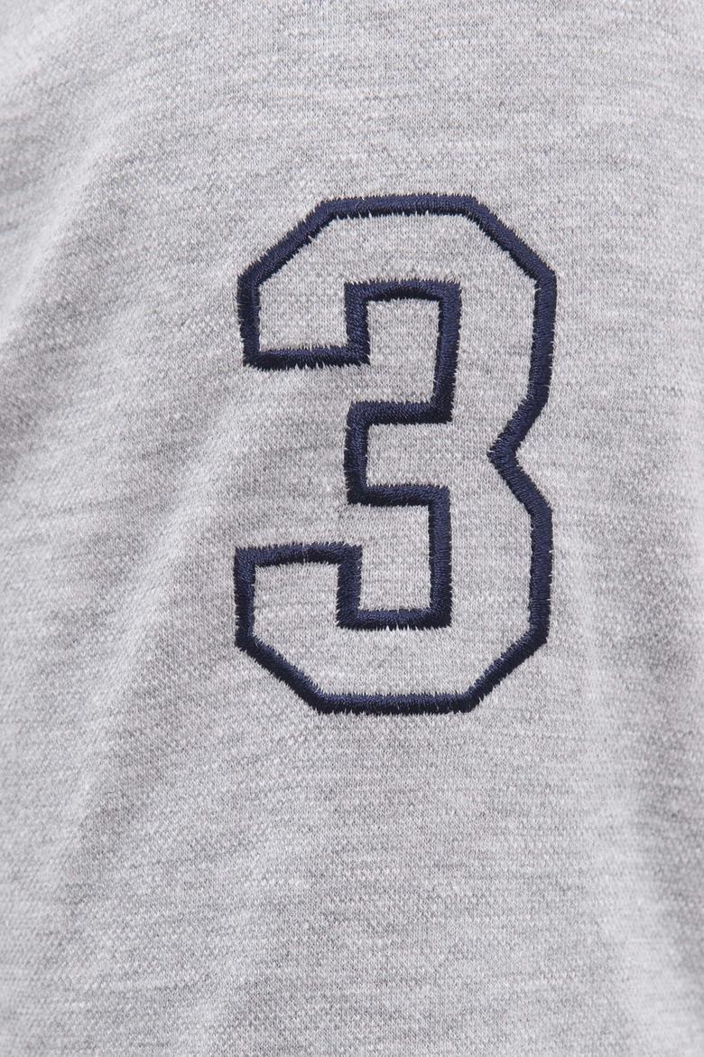 Erkek Gri Melanj Basic Tişört - 50222031064