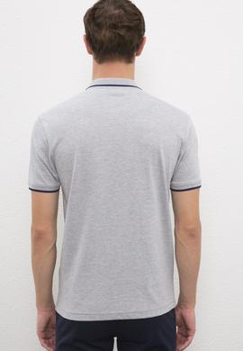 Erkek Gri Melanj Basic Tişört - 50222031064