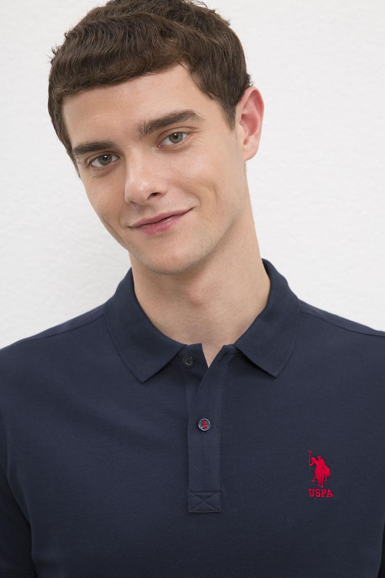 Erkek Koyu Lacivert Basic Tişört - 50222622134