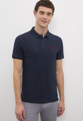 Erkek Koyu Lacivert Basic Tişört - 50222622134