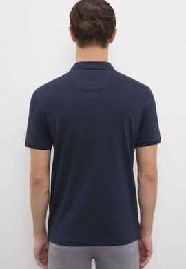 Erkek Koyu Lacivert Basic Tişört - 50222622134