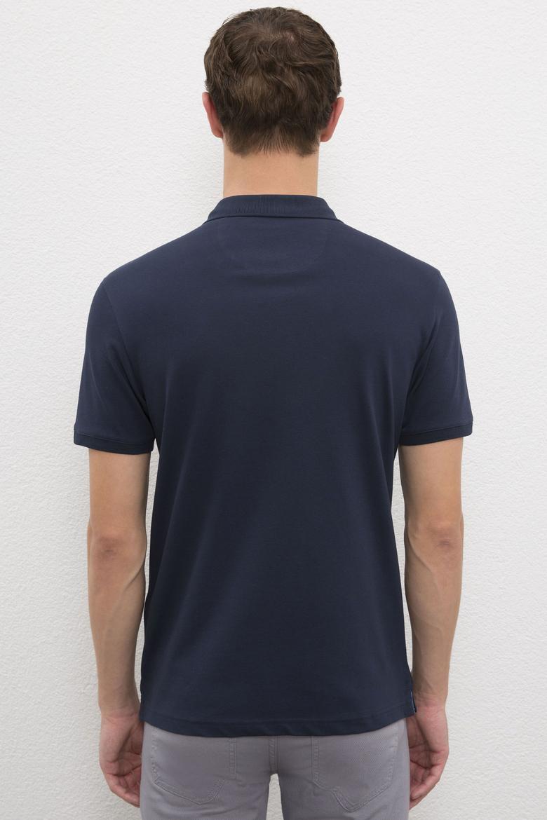 Erkek Koyu Lacivert Basic Tişört - 50222622134