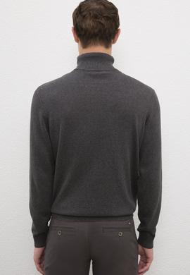 Erkek Antrasit Balıkçı Yaka Triko Kazak - 50223875025
