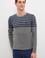 Erkek Gri Melanj Bisiklet Yaka Triko Kazak