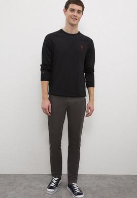 Erkek Siyah Basic Sweatshirt - 50225343023