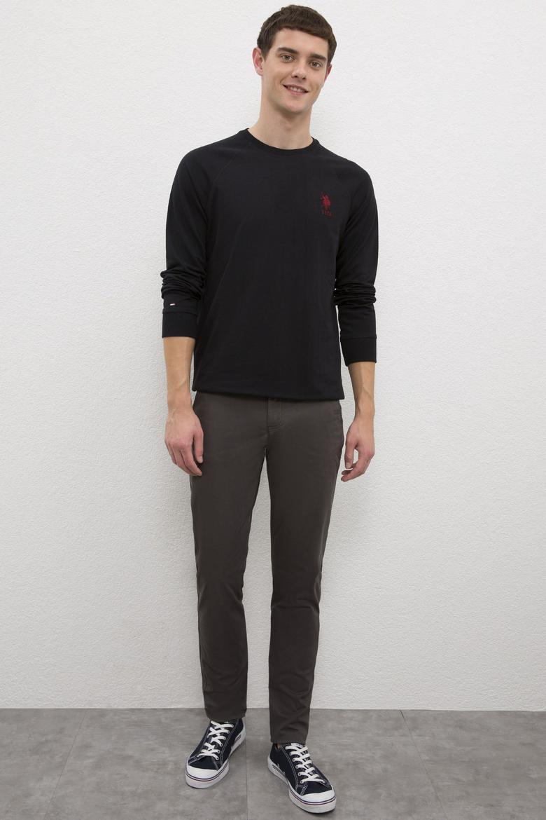 Erkek Siyah Basic Sweatshirt - 50225343023