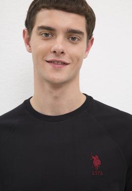 Erkek Siyah Basic Sweatshirt - 50225343023