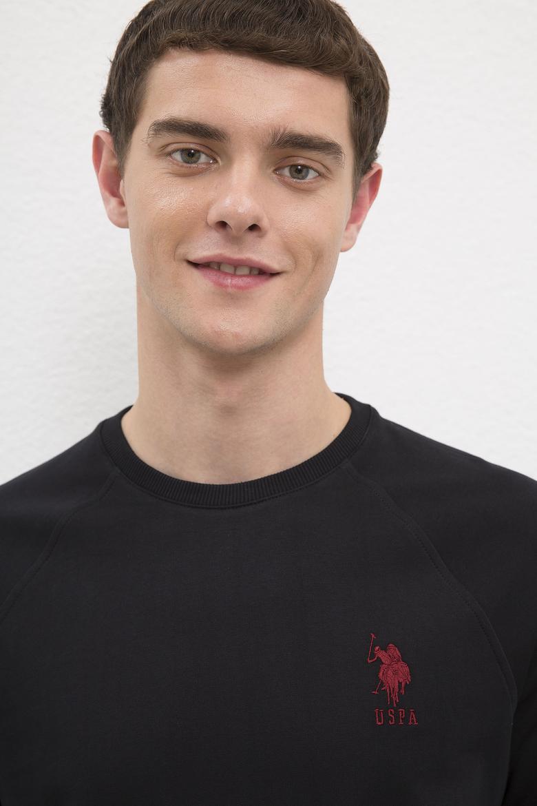 Erkek Siyah Basic Sweatshirt - 50225343023