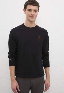 Erkek Siyah Basic Sweatshirt - 50225343023