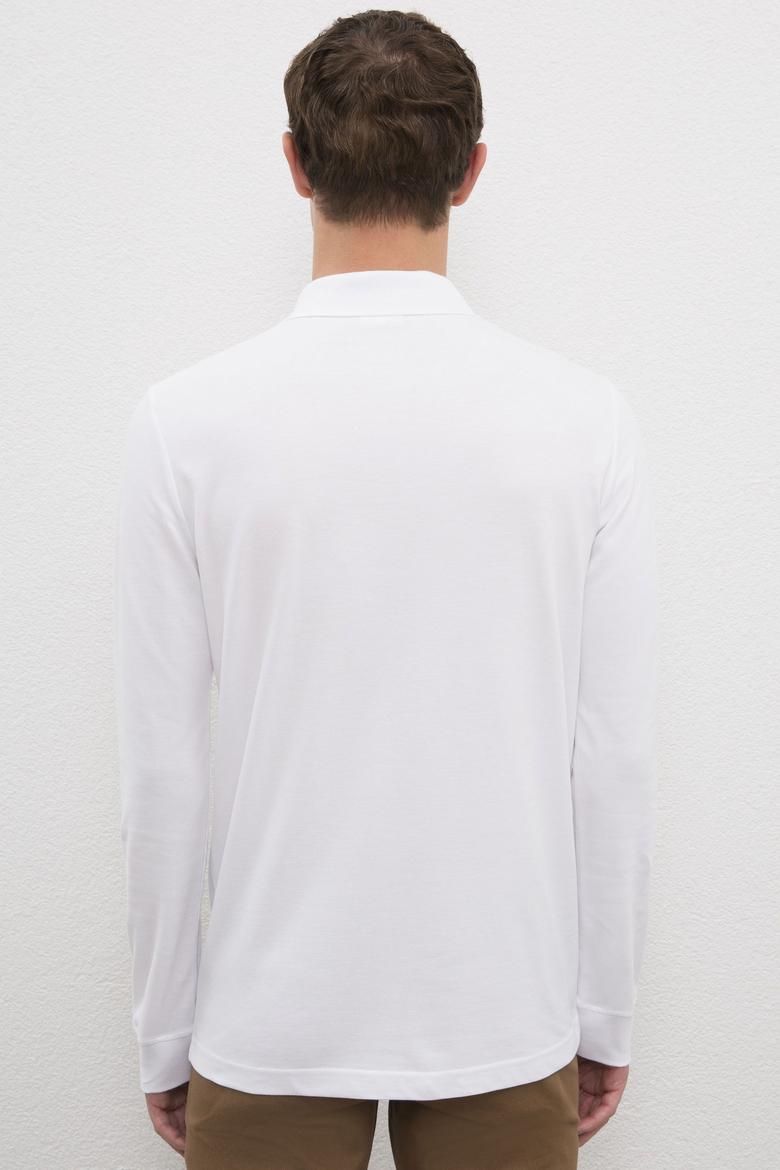 Erkek Beyaz Basic Sweatshirt - 50225335055