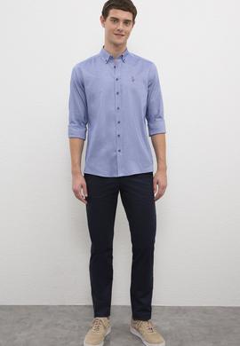 Erkek Mavi Gömlek Uzunkol Basic - 50218882182
