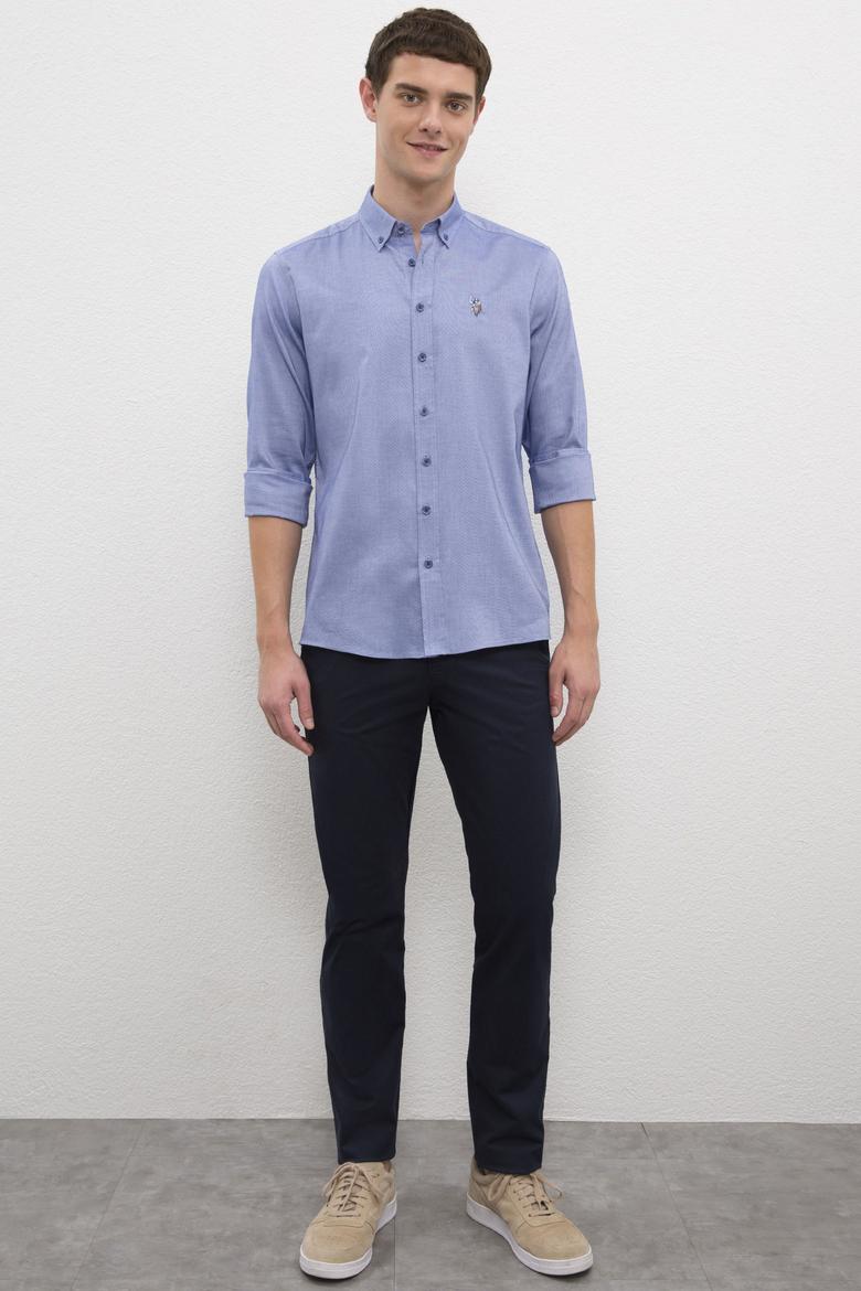 Erkek Mavi Gömlek Uzunkol Basic - 50218882182