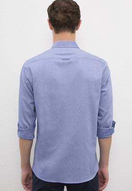 Erkek Mavi Gömlek Uzunkol Basic - 50218882182